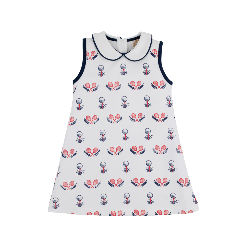 The Beaufort Bonnet Company - Sleeveless Maude's Peter Pan Collar Dress Little Sport