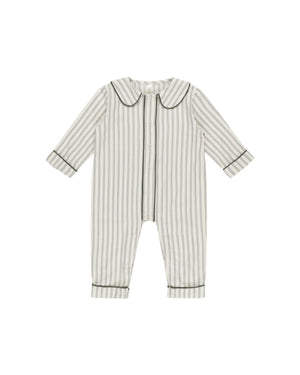 Rylee & Cru - Forest Pinstripe Baby Pajama Romper