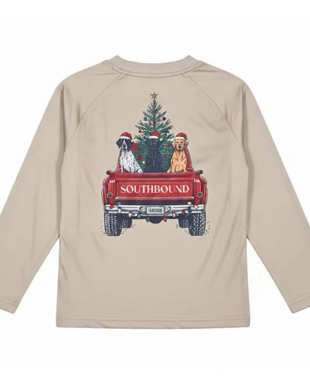 Christmas Dog Truck LS Performance Tee