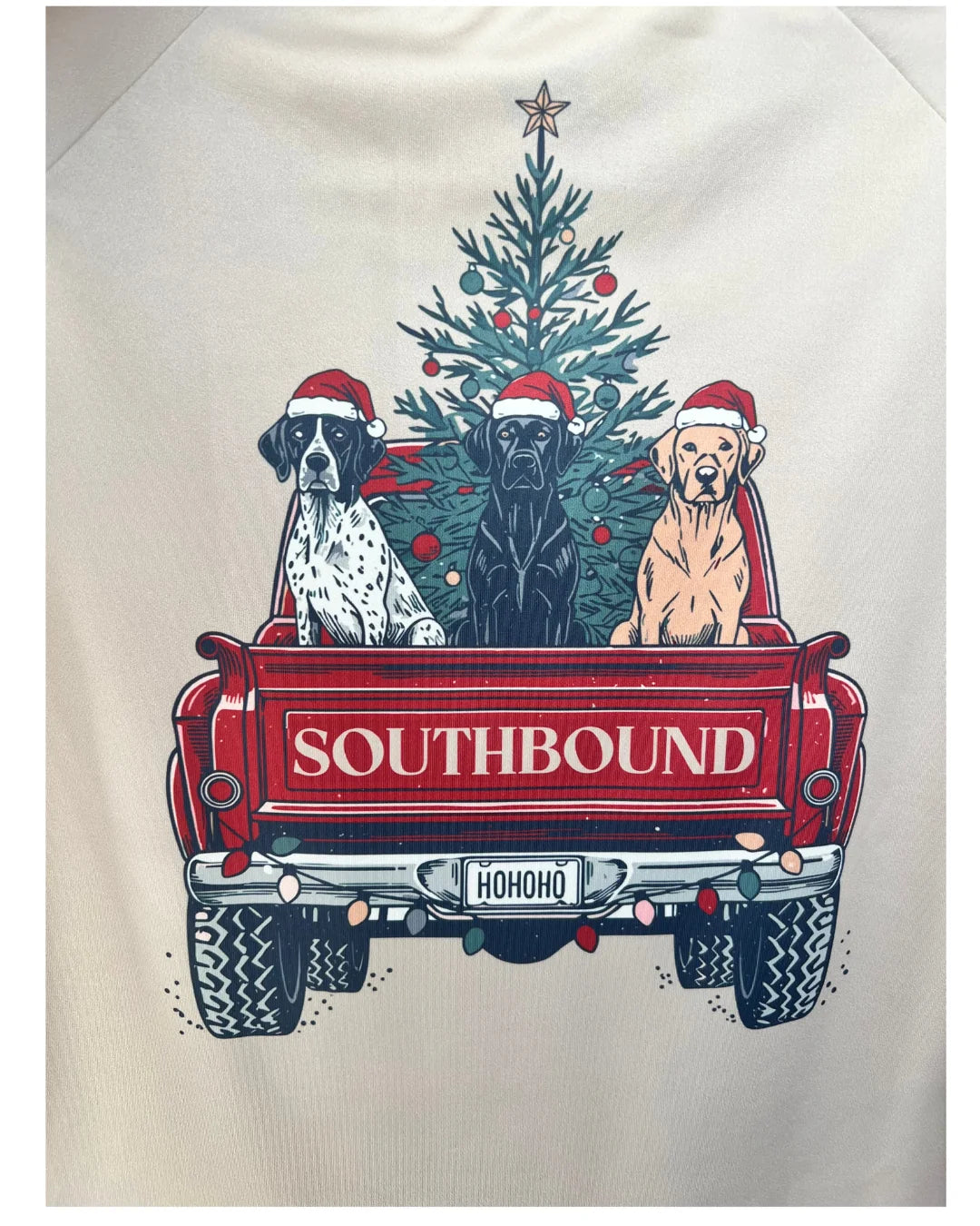 Christmas Dog Truck LS Performance Tee