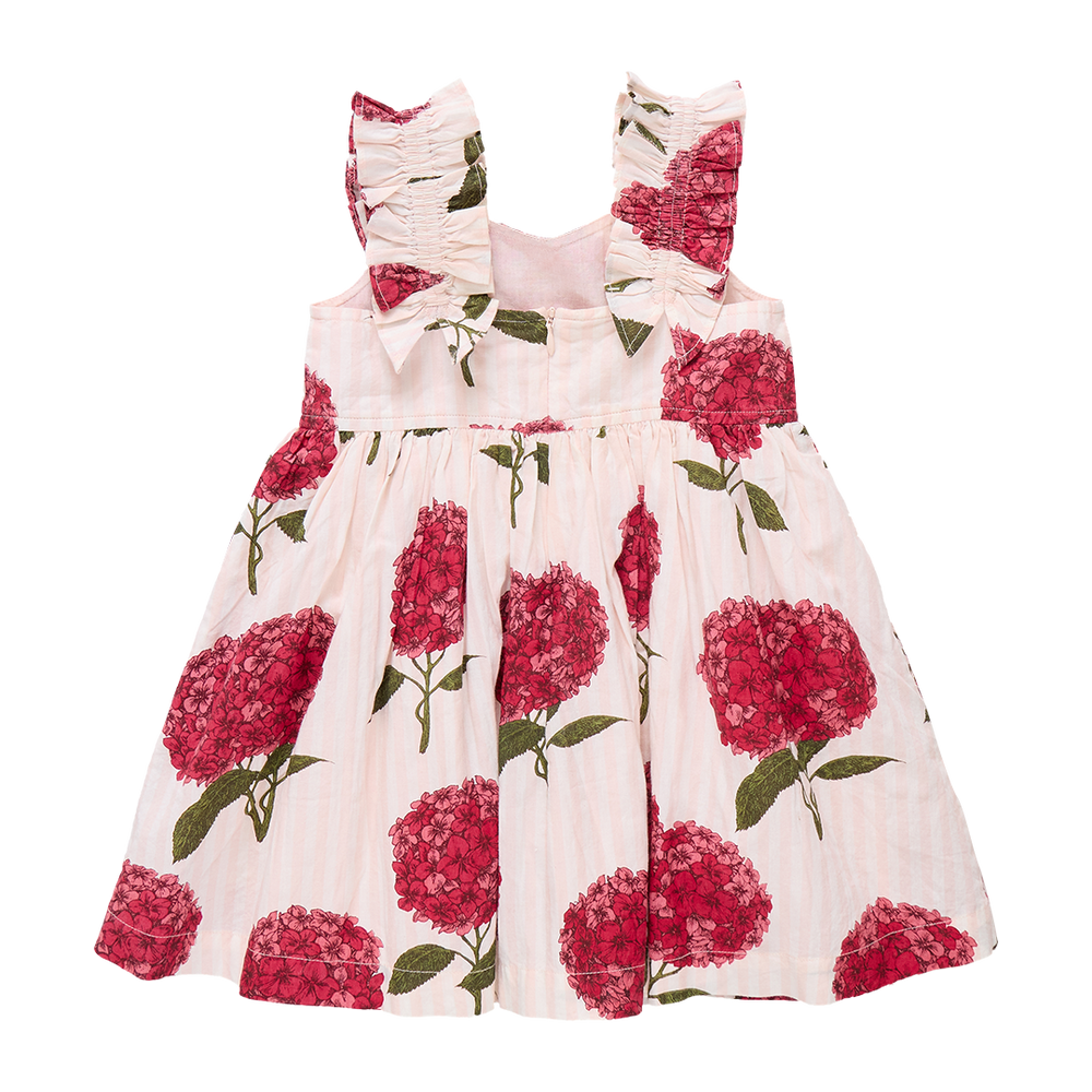 
            
                Load image into Gallery viewer, Pink Chicken - Baby Girls Via Jumper Pink Stripe Hydrangeas
            
        