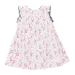 Pink Chicken - Girls Waverly Dress Red Ditsy Stars