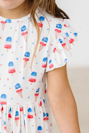 Mila & Rose - Summer Sweets Flutter Sleeve Twirl Dress