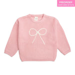 Sweet Wink - Bow Yarn Knit Sweater