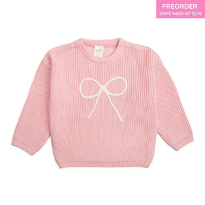 Sweet Wink - Bow Yarn Knit Sweater