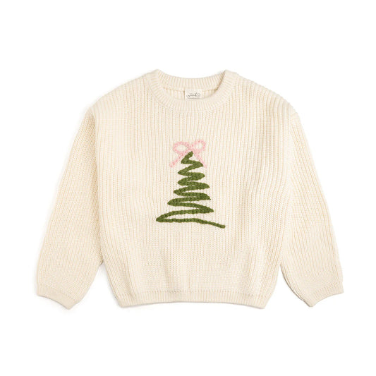 Coquette Christmas Tree Knit Sweater