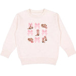 Sweet Wink - Coquette Cowgirl Sweatshirt - Natural