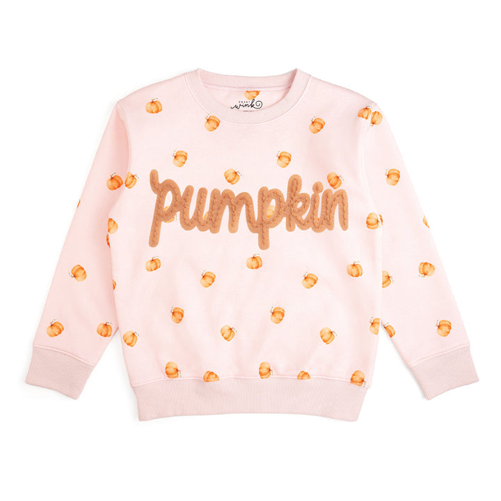 Pumpkin Stitch Patch Sweatshirt