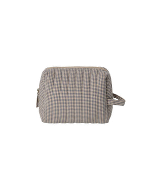 Quincy Mae - Indigo Gingham Toiletry Bag