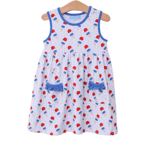 Trotter Street Kids - Patriotic Ice Cream Dress