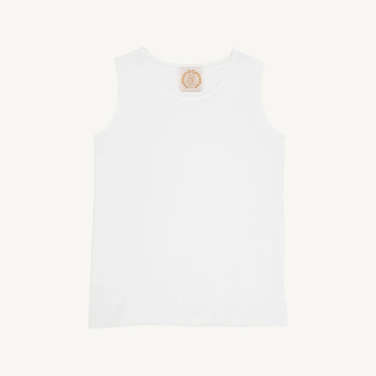 The Beaufort Bonnet Company - Tay Tay Tank - Worth Avenue White