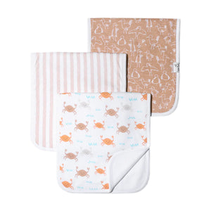 Copper Pearl Burp Cloth Set - Tide