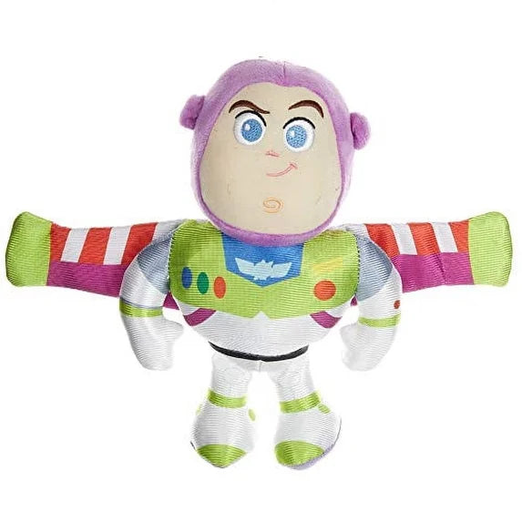 Soft 8-inch Buzz Lightyear plush toy from Disney Toy Story by Kids Preferred, featuring detailed space ranger costume and friendly face.