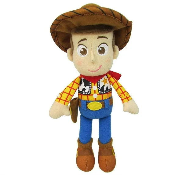 Disney Toy Story plush of Woody, 8-inch soft toy featuring the sheriff cowboy character from the Toy Story series.