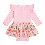 Sweet Wink - Lucky Doodle St. Patrick's Day Long Sleeve Tutu Bodysuit