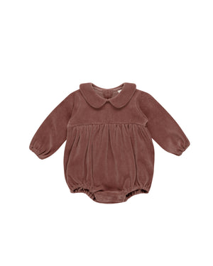 Quincy Mae - Cranberry Peter Pan Romper