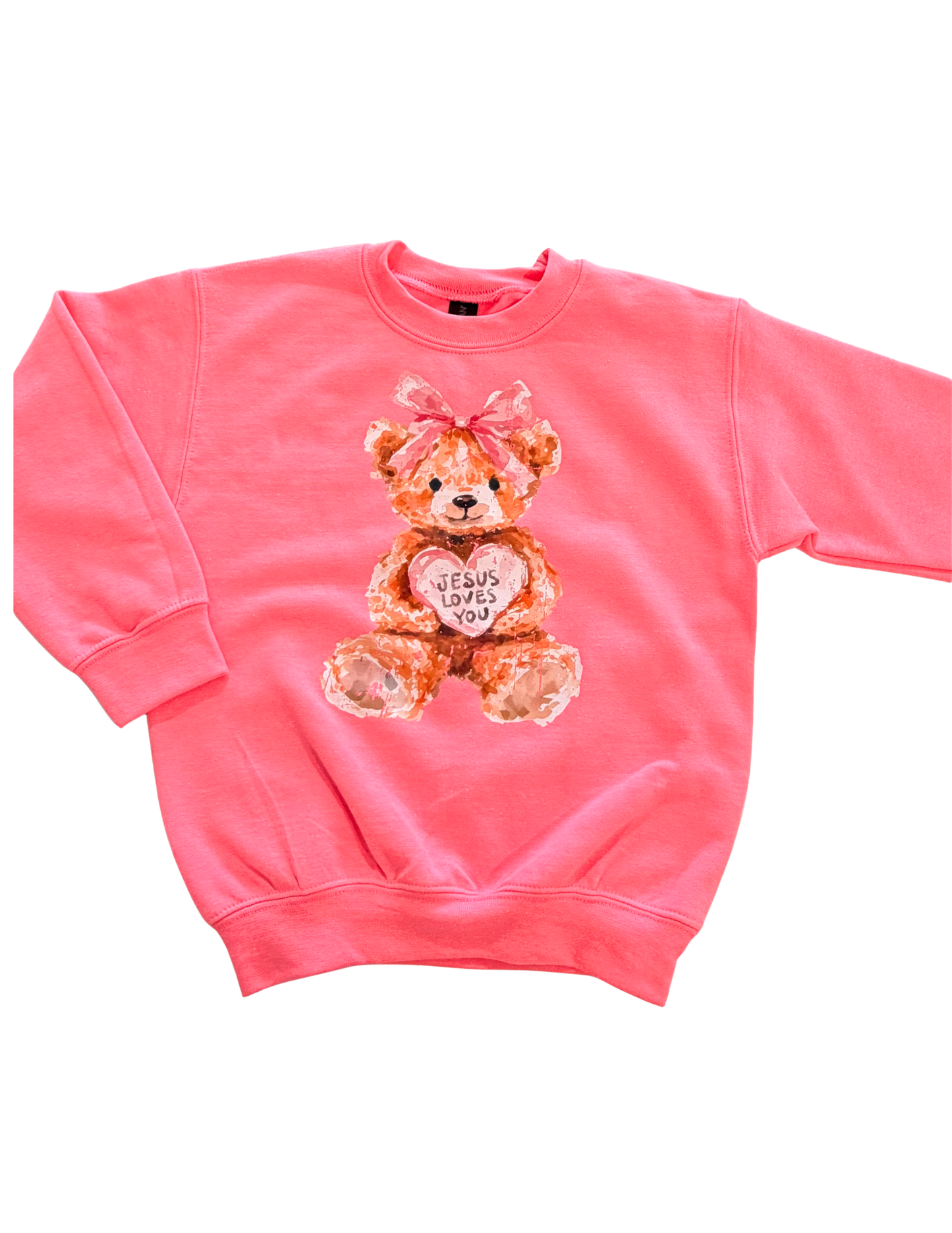 Jesus Loves You Teddy Bear Sweatshirt