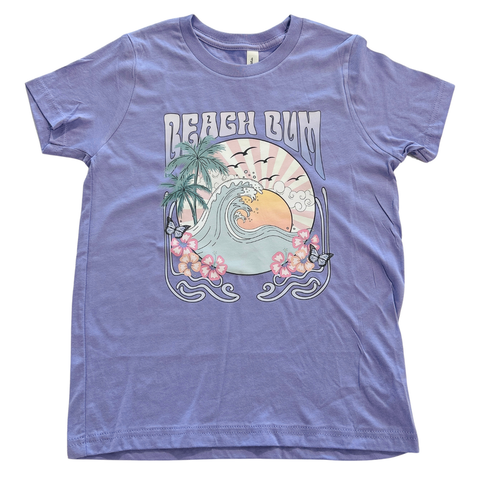 Beach Bum Purple Graphic Tee