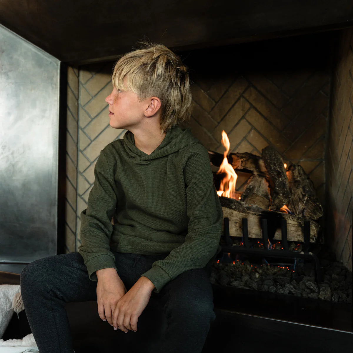 Mallard Green Thermal Hoodie