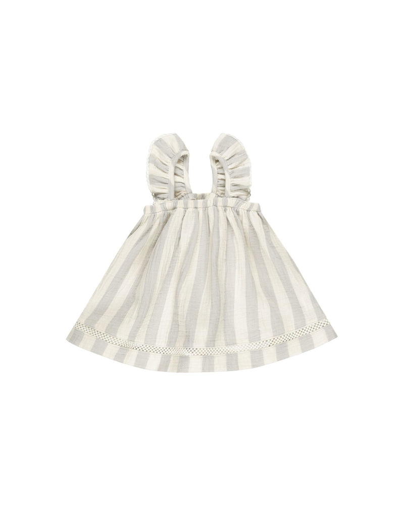 Quincy Mae - Sky Stripe Ruffled Tank Dress