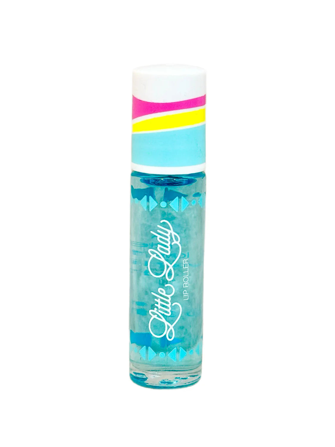 Little Lady Watermelon Wonder Lip Roller showing pink and green watermelon-themed design on a clear plastic roller device
