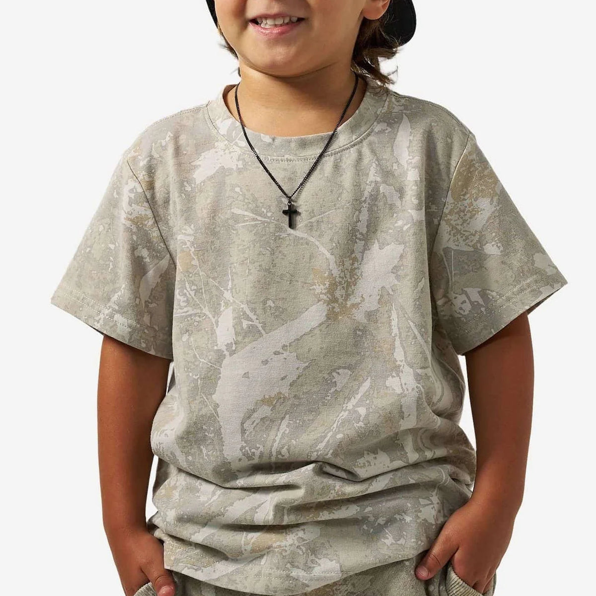 Youth Drifter Camo Vintage Washed Tee