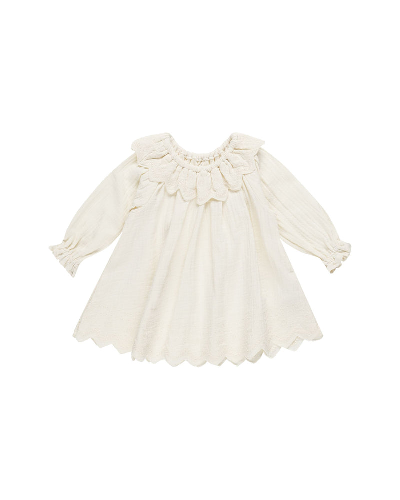 Quincy Mae - Ivory Long Sleeve Isla Dress