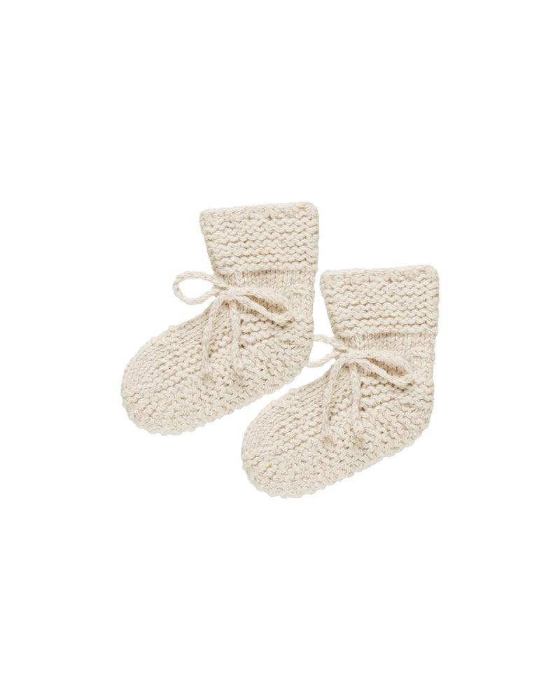 Quincy Mae - Speckeld Natural Knit Booties