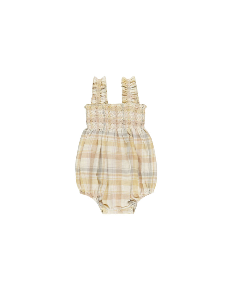 Rylee & Cru - Pastel Plaid Julia Romper