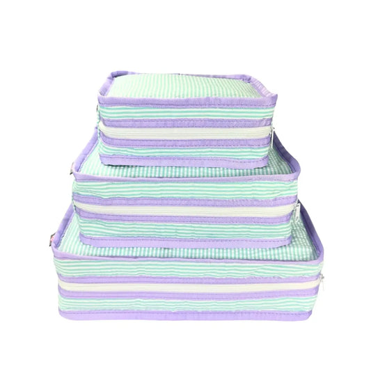 Mint - Mermaid Seersucker Stacking Set