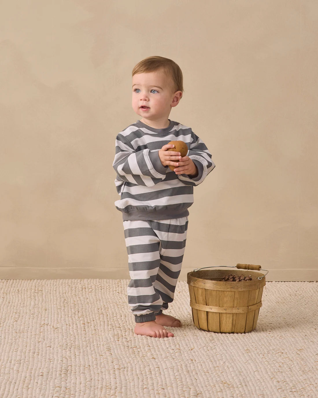Midnight Stripe Oversized Sweatpants