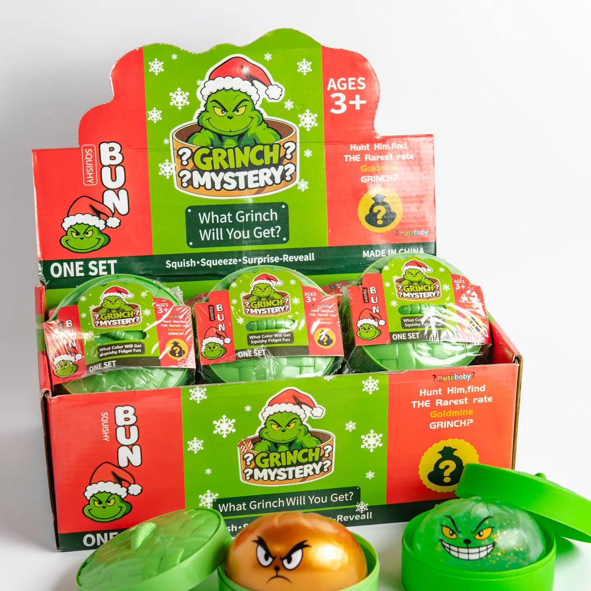 Grinch Mystery Dumpling Squishies