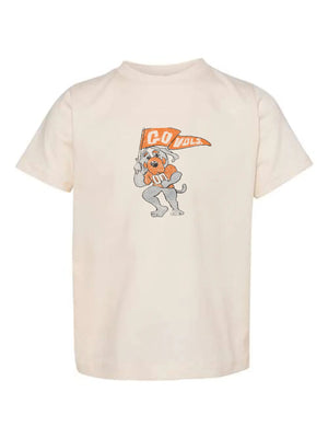 Tennessee Vols Mascot Flag Cream Tee