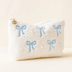 The Darling Effect - Teddy Pouch-Bows Blue