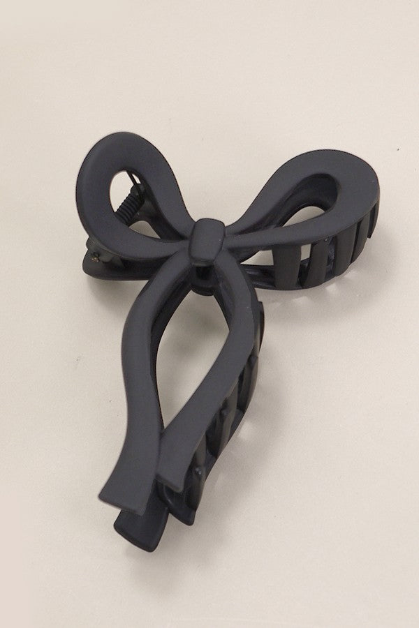 Matte Bow Hair Claw Clips