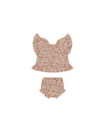 Rylee & Cru - Pink Gardenia Butterfly Top + Bloomer Set