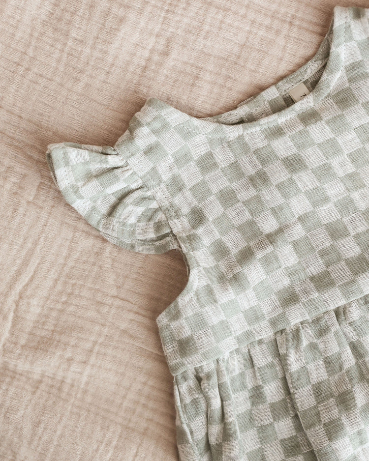 Rylee & Cru - Amelia Romper || Sage Check