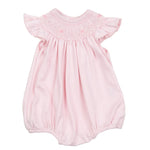 Magnolia Baby - Amelia's Classics Pink Solid Bishop Flutters Bubble