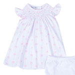 Magnolia Baby - Amelia's Classics Pink Bishop Flutters Toddler Dress