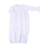 Magnolia Baby - Amelia's Classics Pink Ruffle Gathered Gown