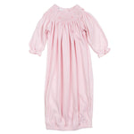 Magnolia Baby - Amelia's Classics Pink Solid Bishop L/S Gown