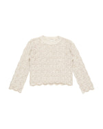 Rylee & Cru - Natural Crochet Knit Pullover