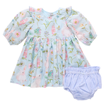 Pink Chicken - Baby Girls Brooke Dress Set - Botanical Bunnies