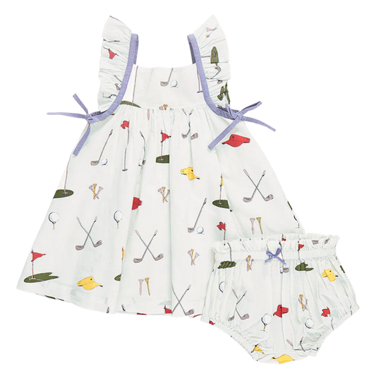 Pink Chicken - Golf Tournament Baby Girls Ailee Dress Set