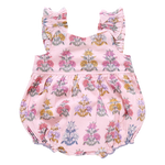 Pink Chicken - Small Pink Flowerette Baby Girls Via Bubble