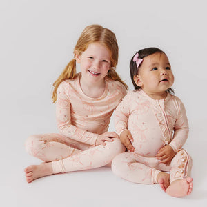 Pink Chicken - Kids Bamboo PJ Set - Pink Ballerinas