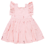 Pink Chicken - Girls Elsie Dress - Ballerina Embroidery