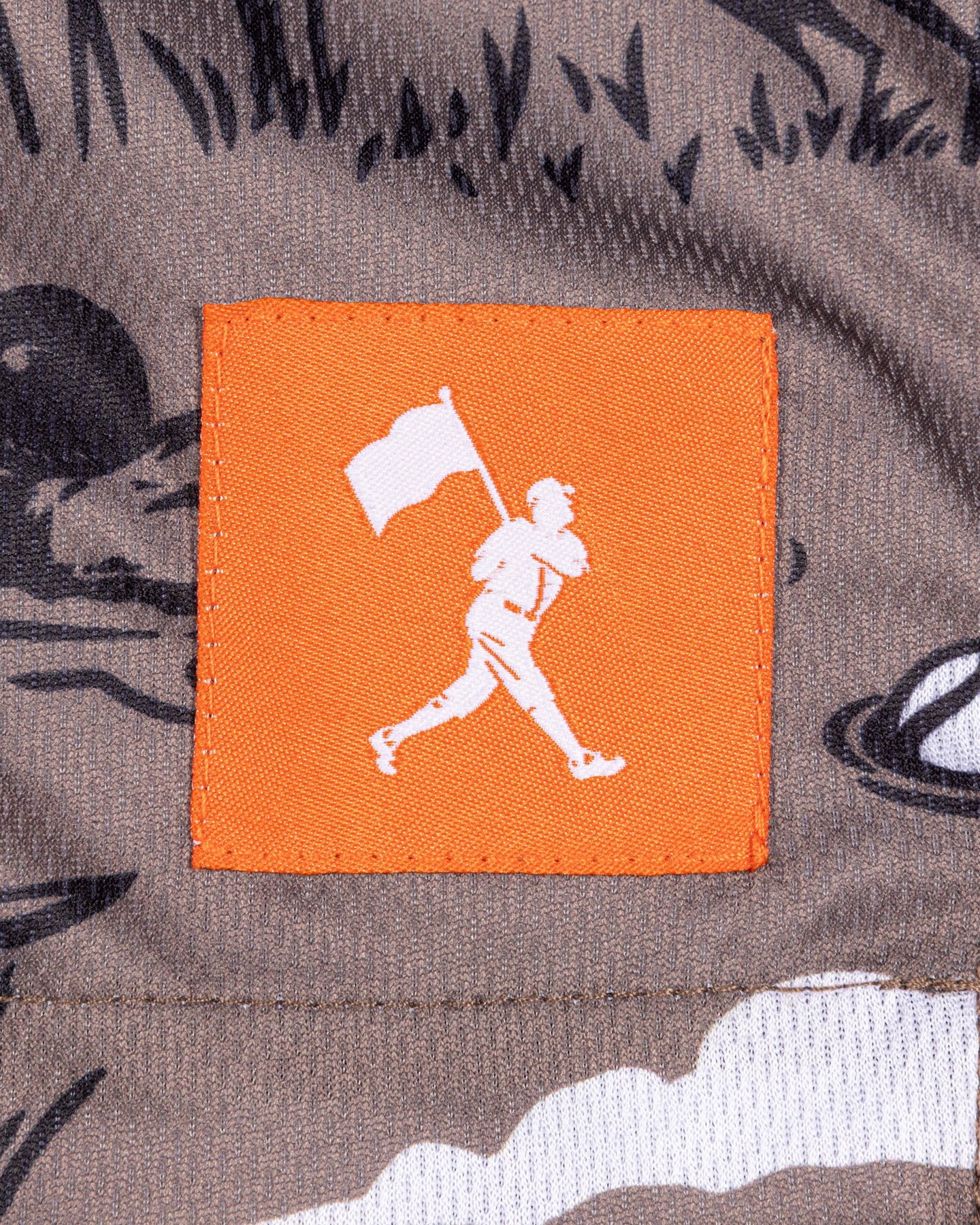 Youth Hardball Hunter Diamond Air Mesh Shorts by Baseballism in buckskin color, featuring breathable athletic mesh fabric.