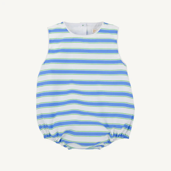 Seabrook Stripe Benjamin Bubble by The Beaufort Bonnet Company featuring white and navy blue striped fabric and classic bubble style.