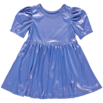 Pink Chicken - Girls Lame Laurie Dress - Blue